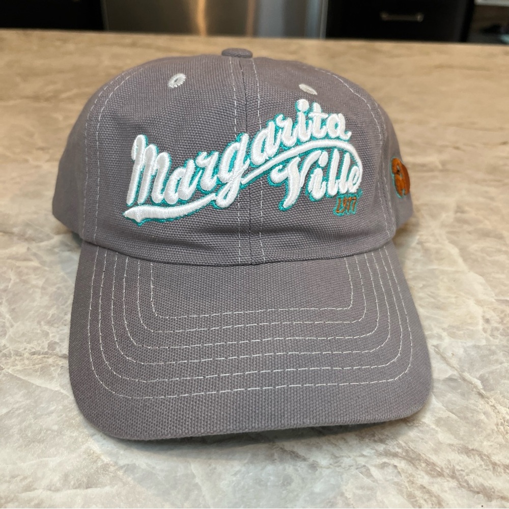 Margaritaville Denim Hat Cap Strap Back Blue Adustable gray - Picture 10 of 10